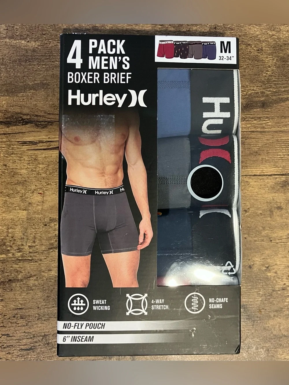 Hurley boxer briefs 4x
